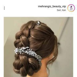 نمونه شینیون موی سالن میکاپ و شینیون مهر انگیز ساری